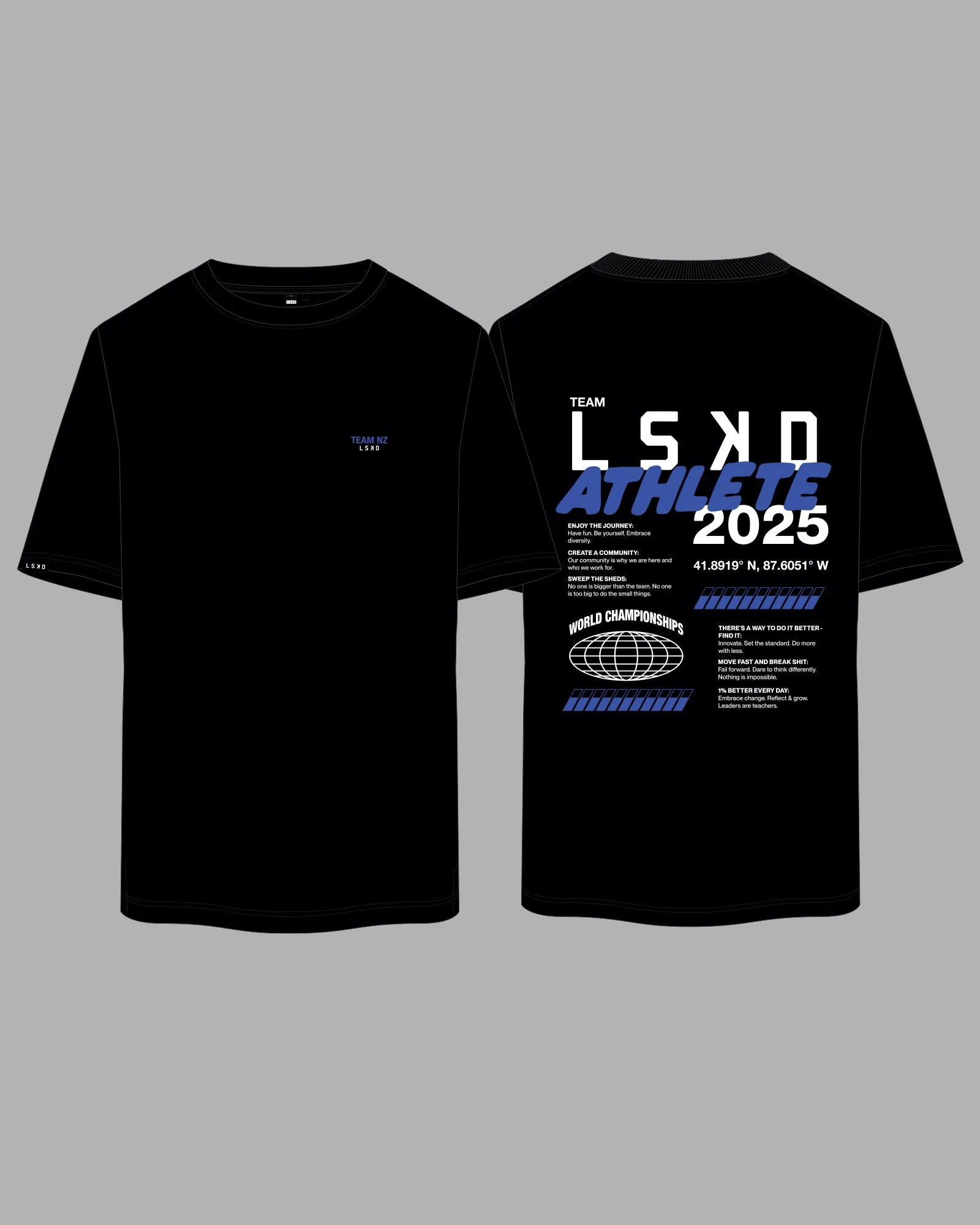 HWC NZ Athletes 2025 Tee FLXCotton Oversize - Black sold by LSKD