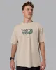 Journey FLXCotton Oversized Tee - Washed Shale Beige-Dark Moss sold by LSKD