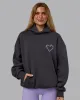 Unisex Love The Process Oversize Hoodie - Dark Storm-Violet Ray sold by LSKD
