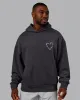 Unisex Love The Process Oversize Hoodie - Dark Storm-Violet Ray sold by LSKD