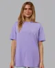 Love The Process FLXCotton Oversize Tee - Violet Ray-Bone sold by LSKD
