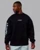 Static Oversized Sweater - Black-Skyride sold by LSKD