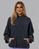 1% Better Value Series Oversized Hoodie - Black-Violet Ray sold by LSKD