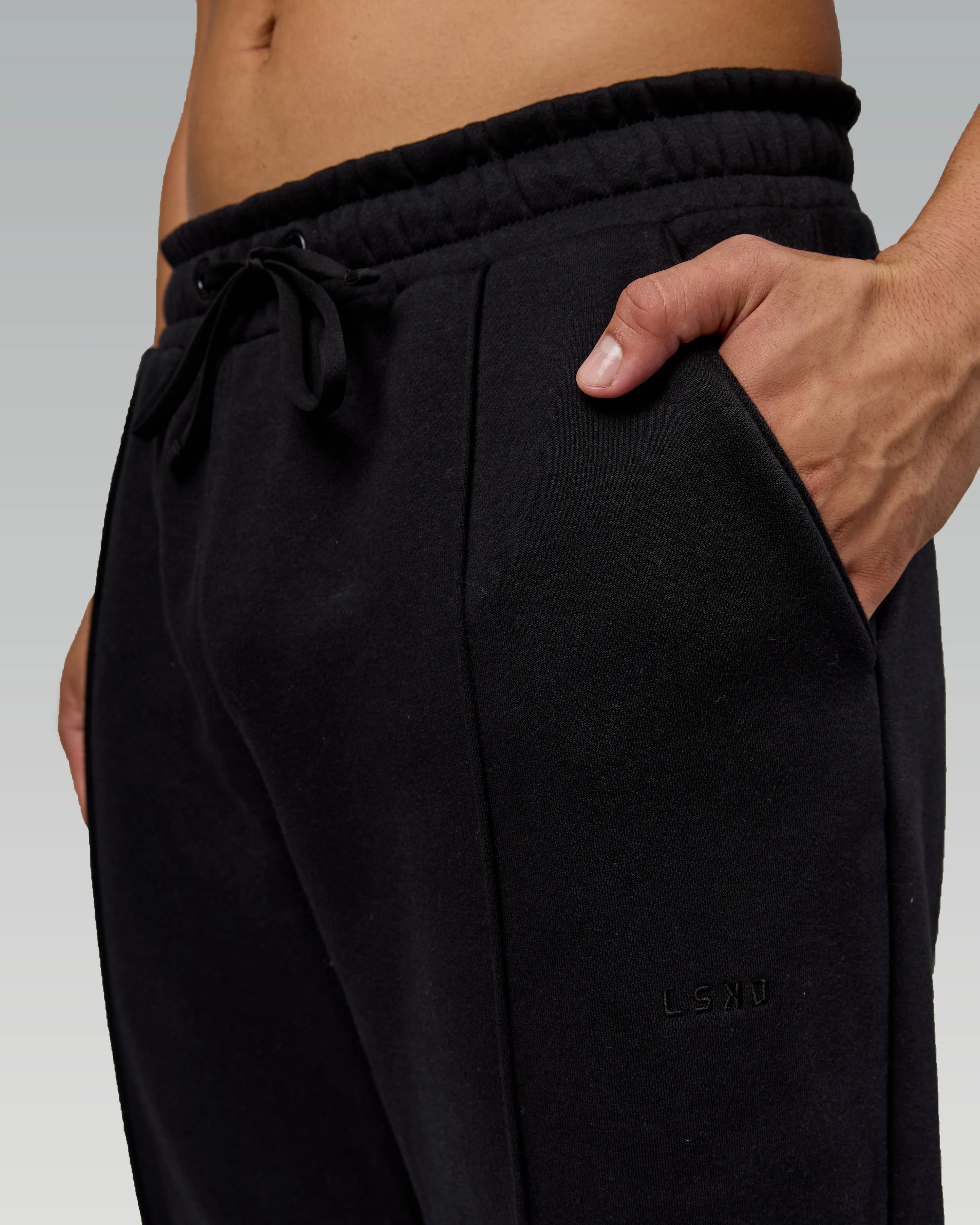 Urban Cropped Track Pant - Black sold by LSKD product image thumbnail 3
