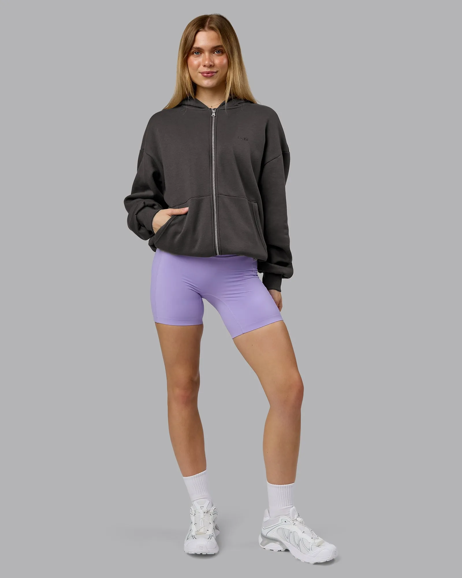 MVP Zip Through Oversized Hoodie - Dark Storm sold by LSKD product image thumbnail 5