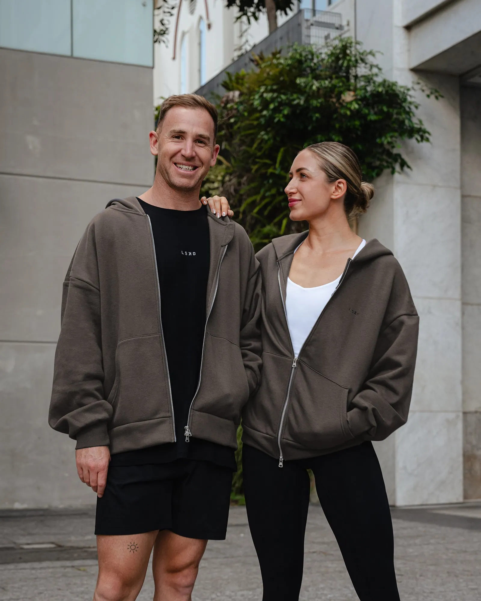 MVP Zip Through Oversized Hoodie - Dark Storm sold by LSKD