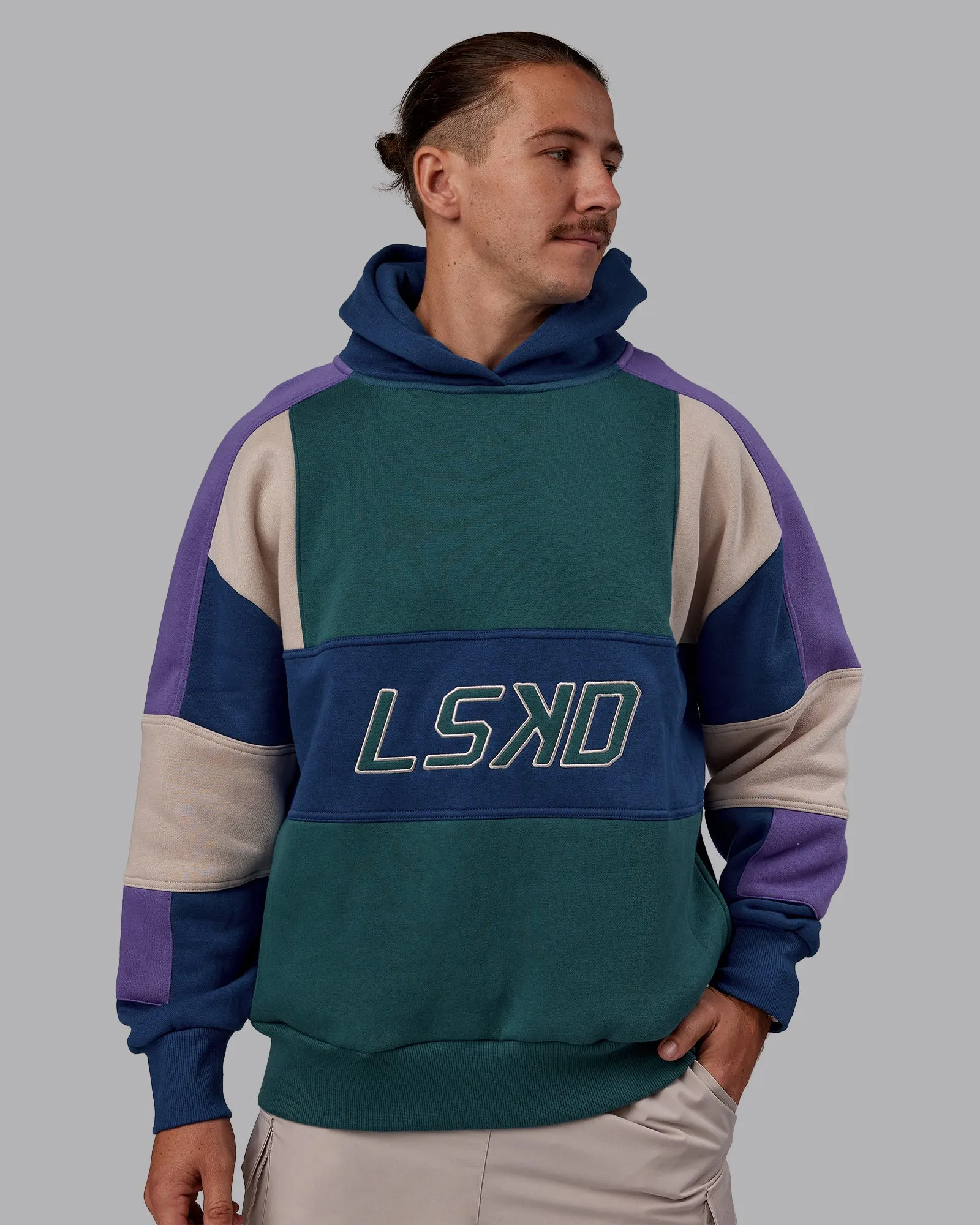 Slam Oversized Hoodie - Atlantic-Multi sold by LSKD product image thumbnail 2