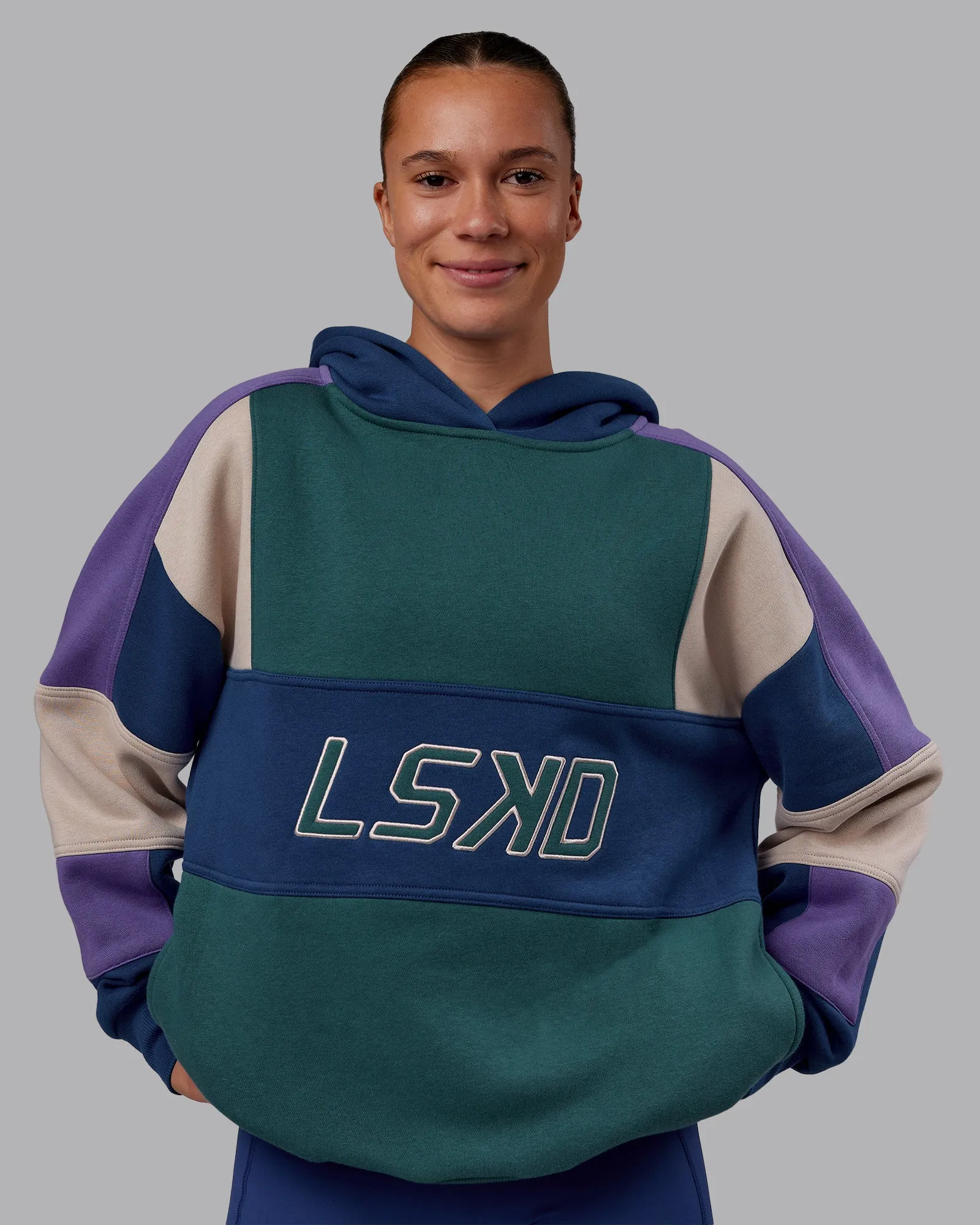 Slam Oversized Hoodie - Atlantic-Multi sold by LSKD product image thumbnail 3