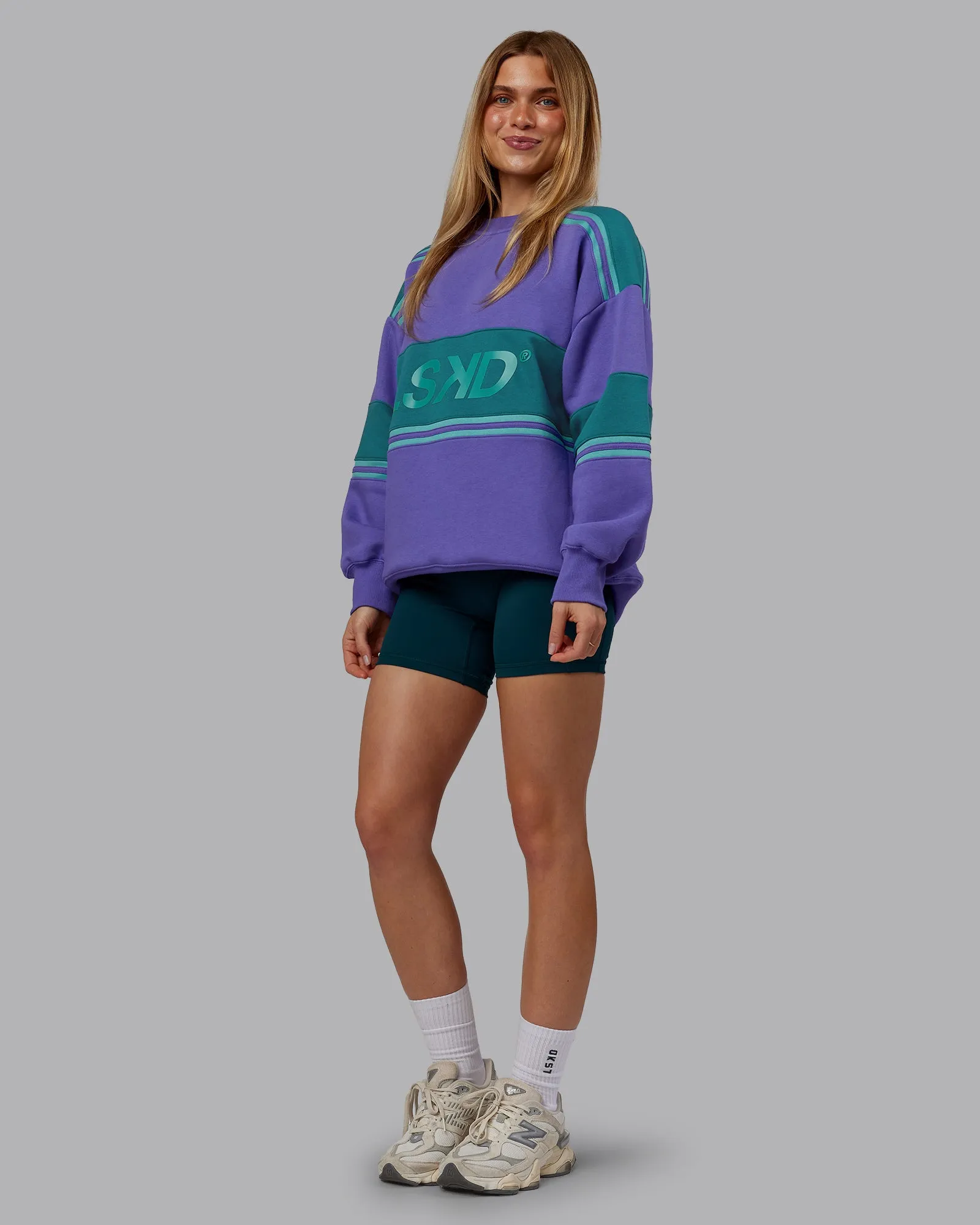 A-Team Sweater Oversize - Royal Purple-Multi sold by LSKD product image thumbnail 5