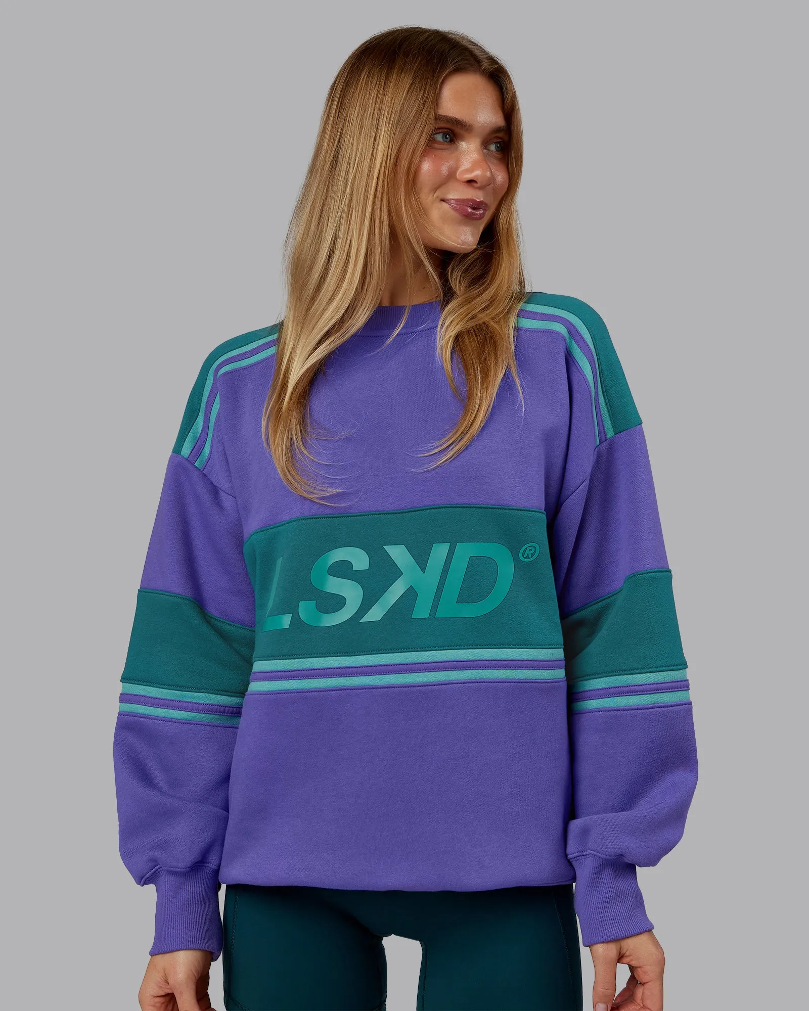 A-Team Sweater Oversize - Royal Purple-Multi sold by LSKD product image thumbnail 3