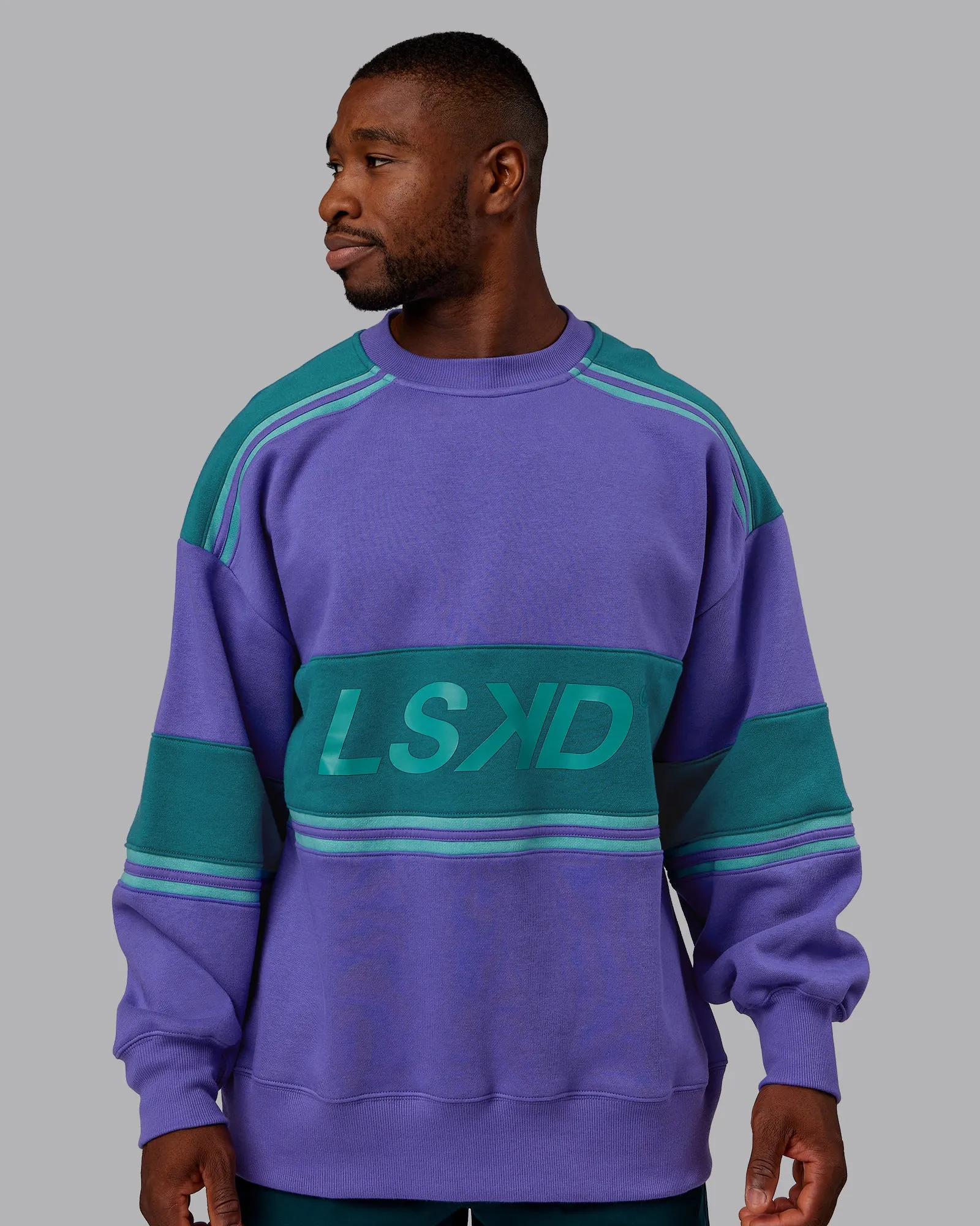 A-Team Sweater Oversize - Royal Purple-Multi sold by LSKD product image thumbnail 2