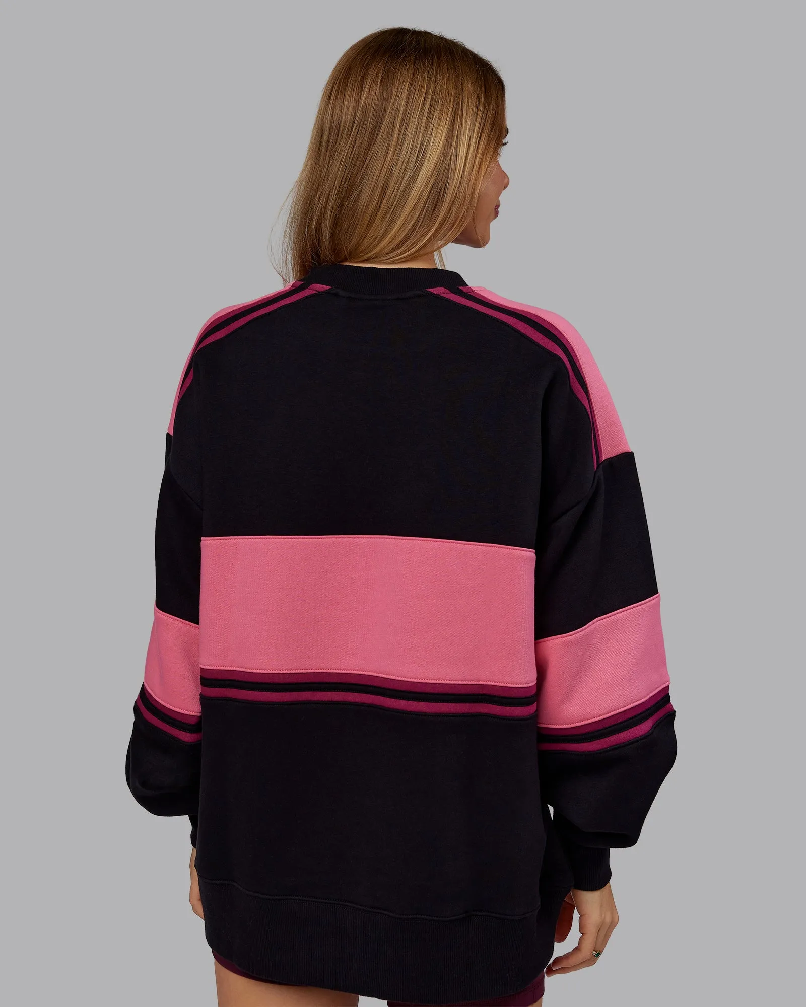 A-Team Sweater Oversize - Black-Hot Pink sold by LSKD product image thumbnail 4
