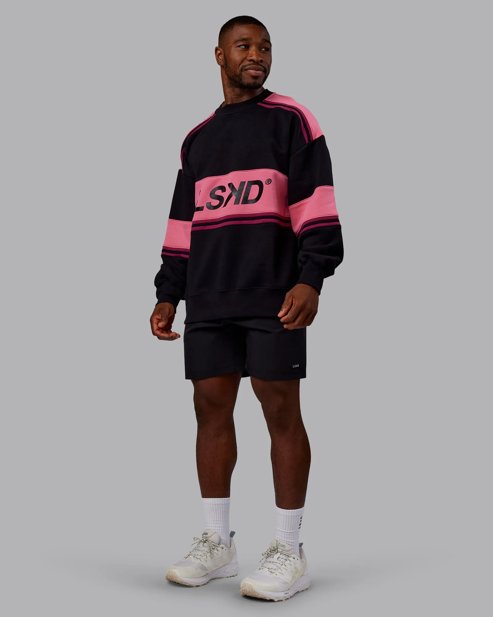 A-Team Sweater Oversize - Black-Hot Pink sold by LSKD product image thumbnail 5