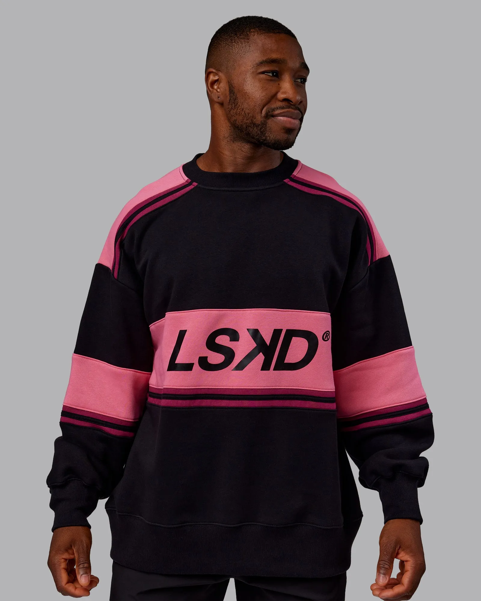 A-Team Sweater Oversize - Black-Hot Pink sold by LSKD product image thumbnail 3