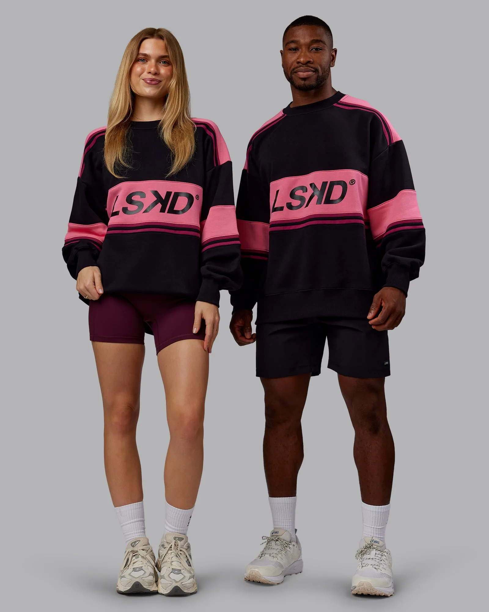 A-Team Sweater Oversize - Black-Hot Pink sold by LSKD