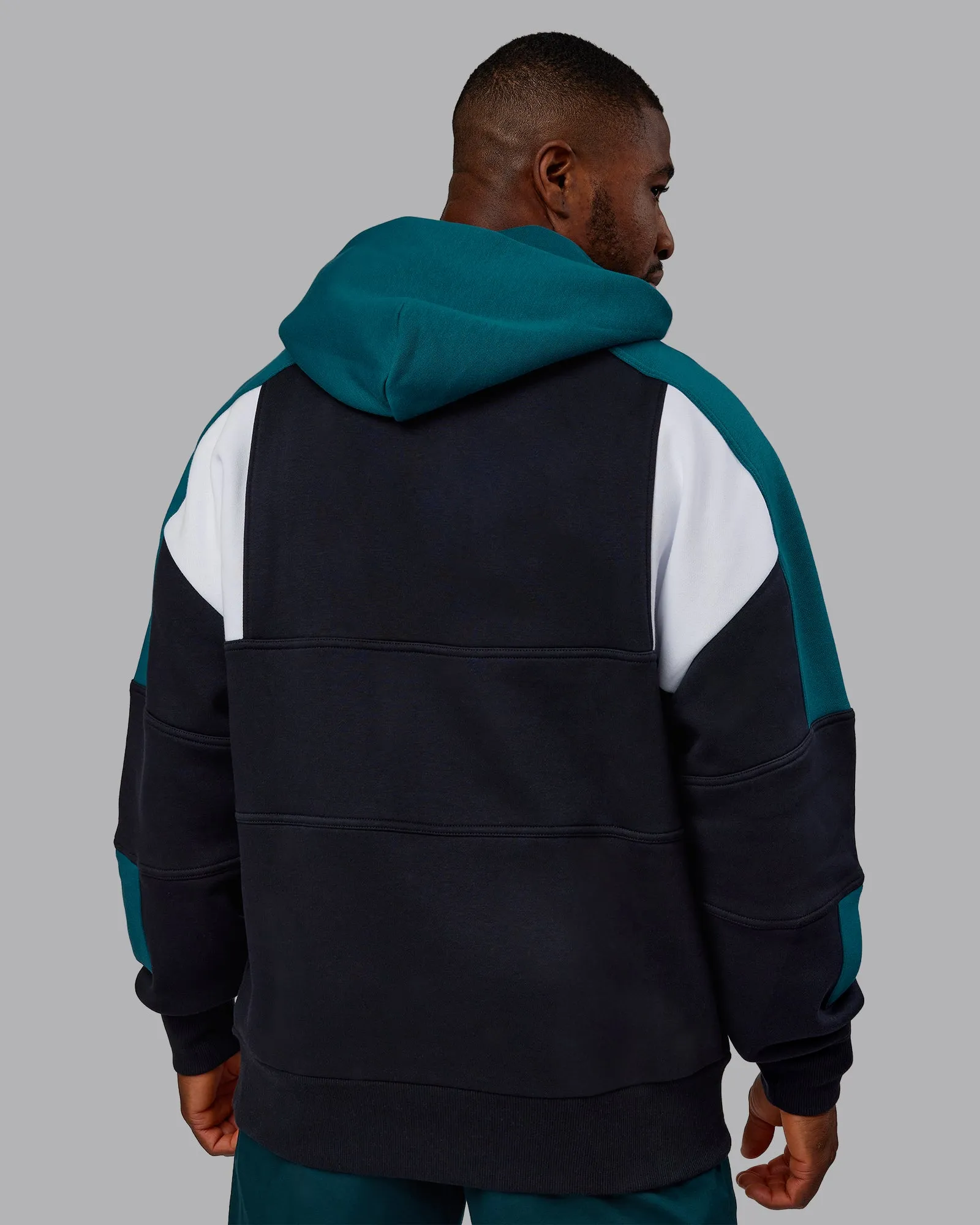 Slam Oversized Hoodie - Caviar-Blue Coral sold by LSKD product image thumbnail 4