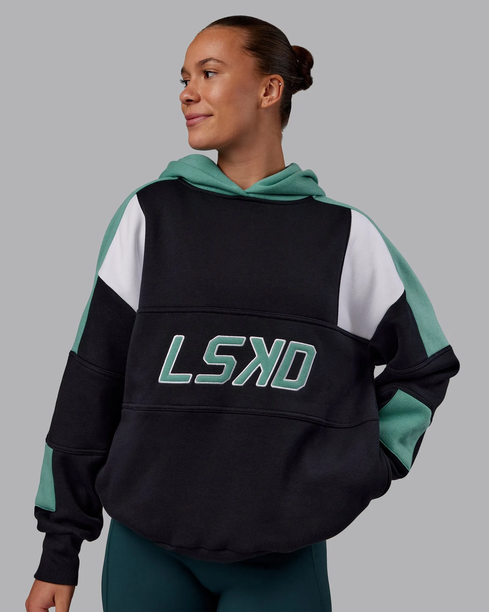 Slam Oversized Hoodie - Caviar-Agate Green sold by LSKD product image thumbnail 3