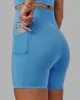 Elixir Ultra High-Rise 6" Short Pockets - Azure Blue sold by LSKD