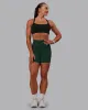 Fusion Ultra High-Rise 6" Short Pockets - Dark Moss sold by LSKD