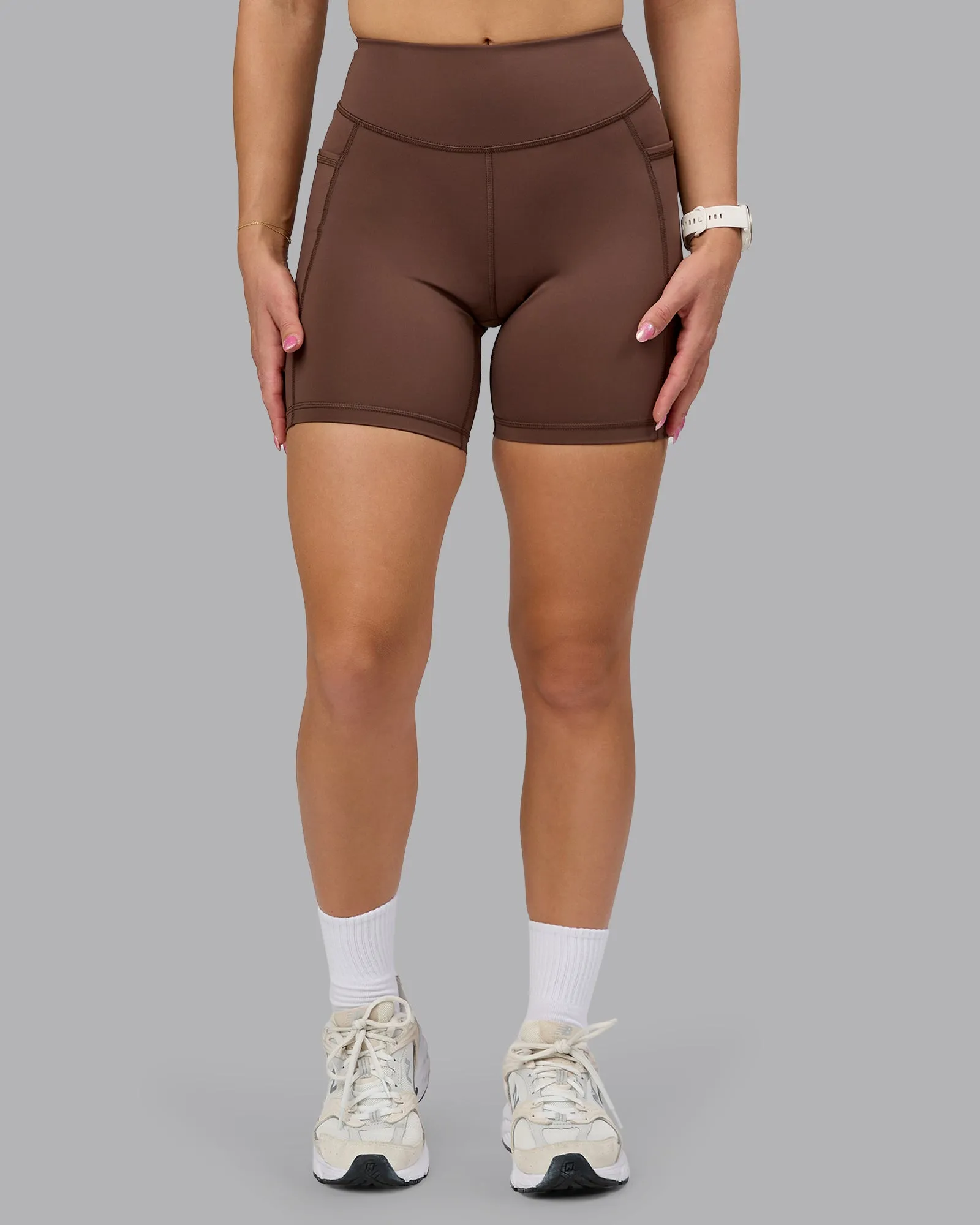 Elite High-Rise 6" Short Pockets - Chocolate Martini sold by LSKD