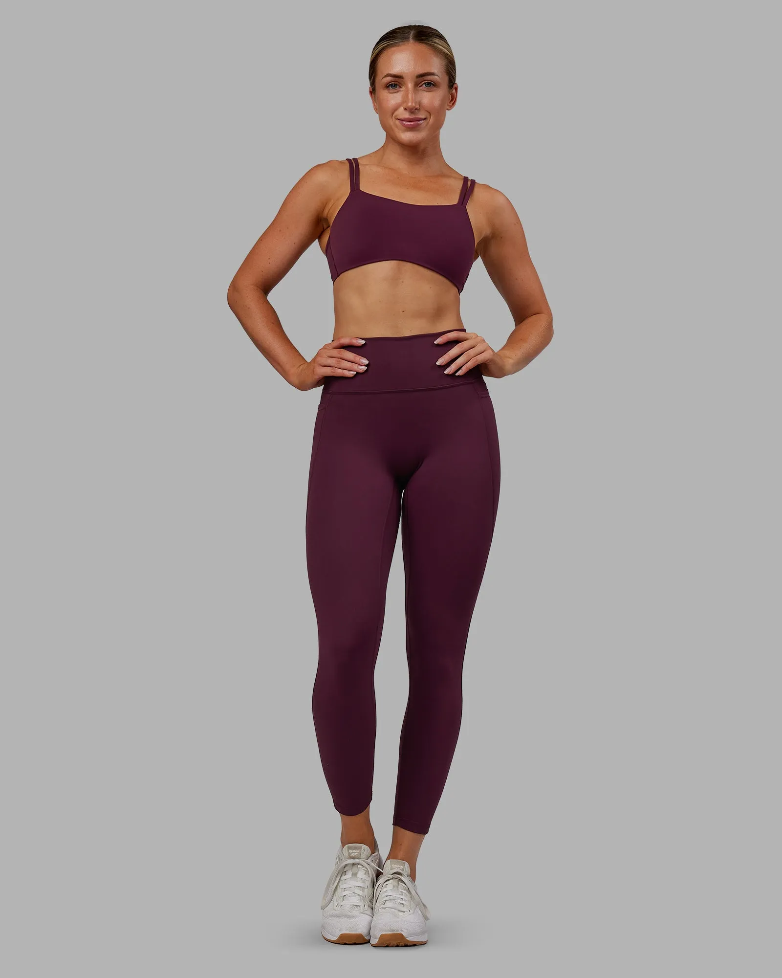 Fusion Ultra High-Rise 7/8 Legging Pockets - Cherry Lacquer sold by LSKD