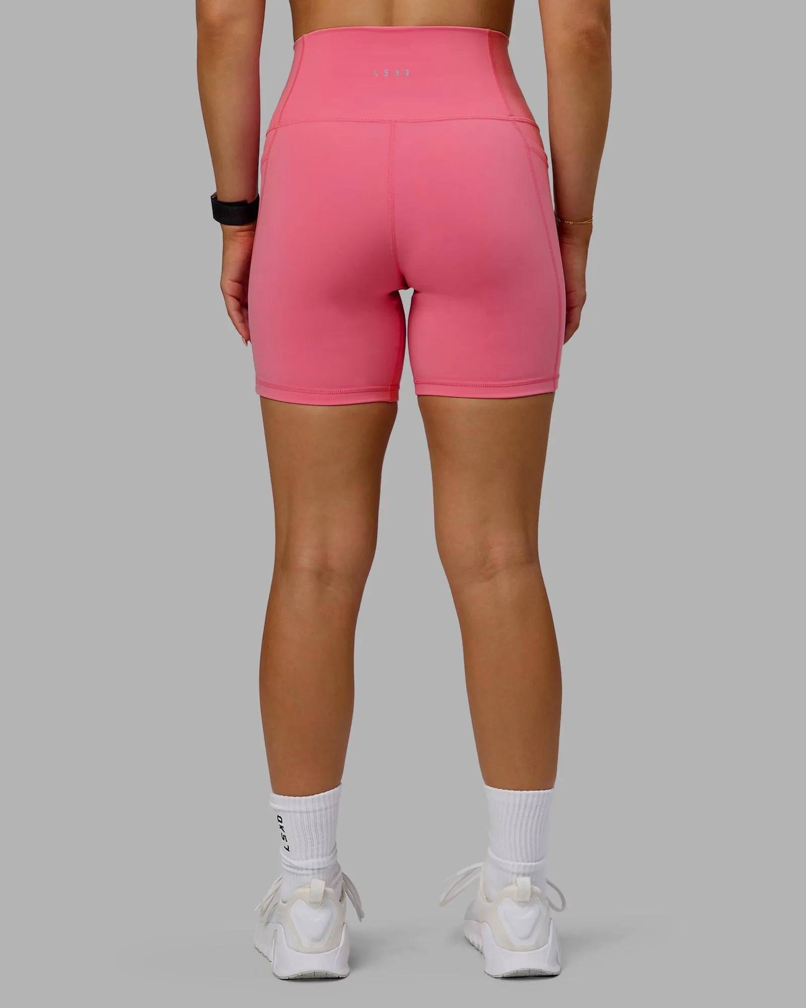 Fusion Ultra High-Rise 6" Short Pockets - Pink Lemonade sold by LSKD product image thumbnail 3