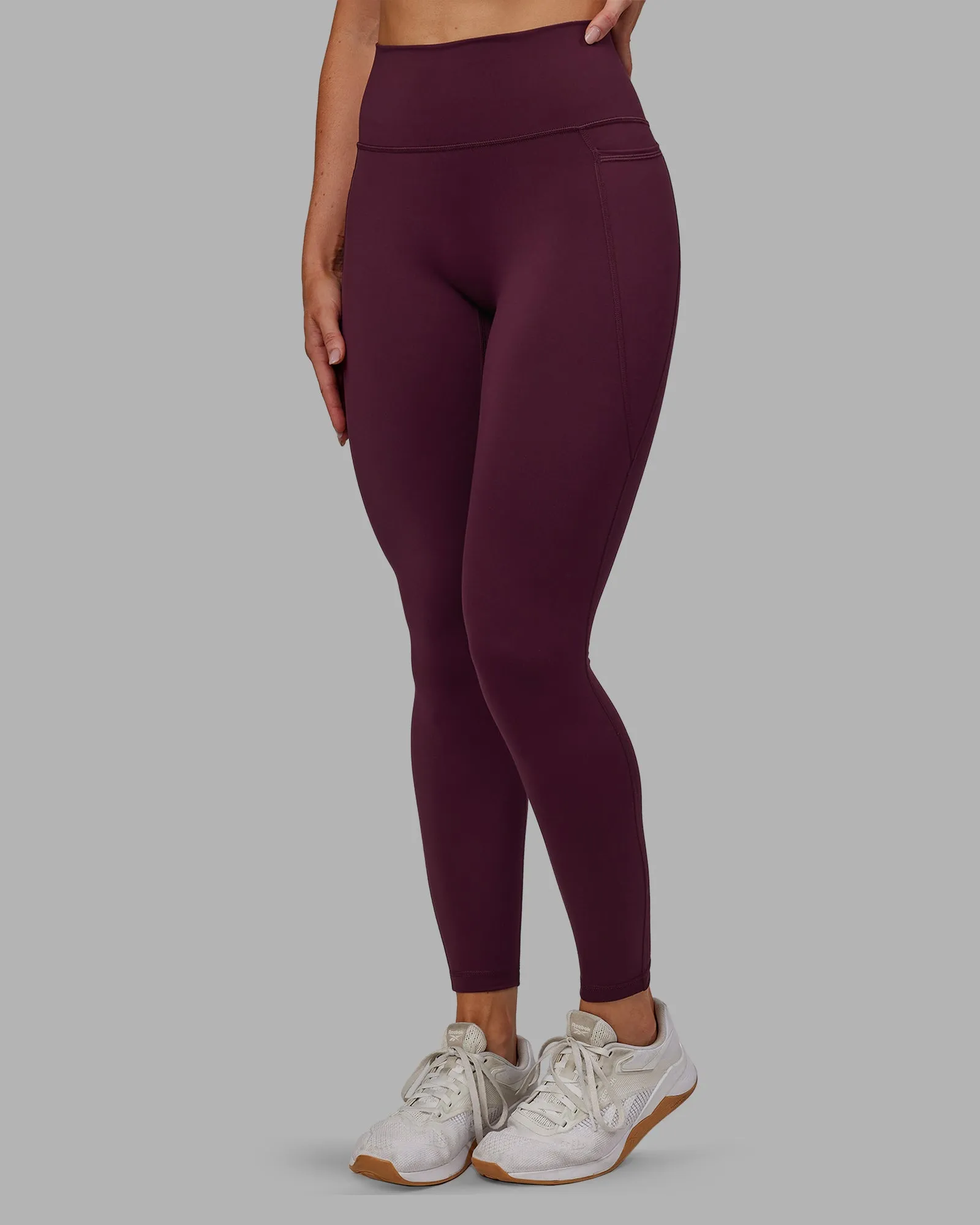 Fusion Ultra High-Rise Full Length Legging Pockets - Cherry Lacquer sold by LSKD