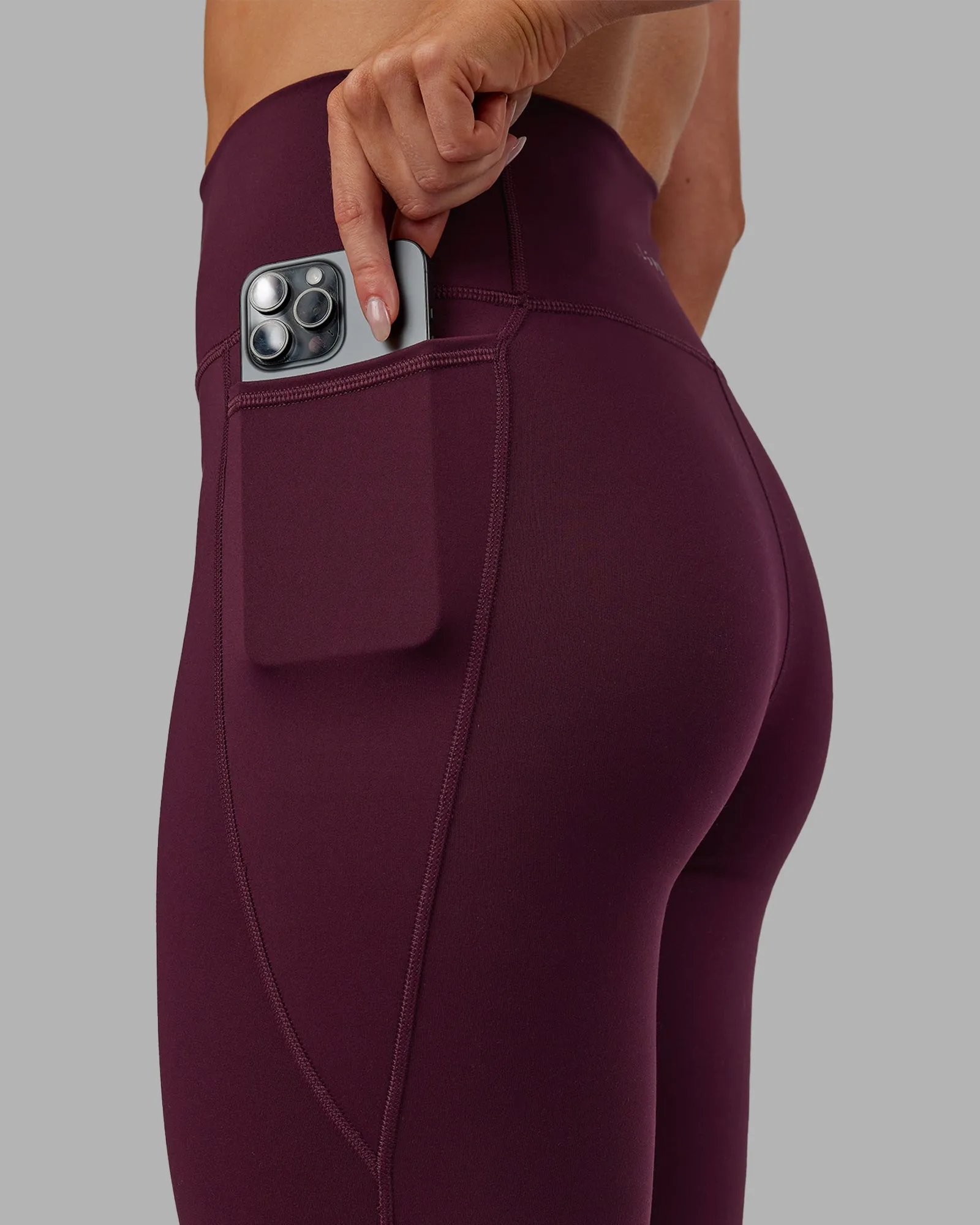 Fusion Ultra High-Rise Full Length Legging Pockets - Cherry Lacquer sold by LSKD product image thumbnail 5