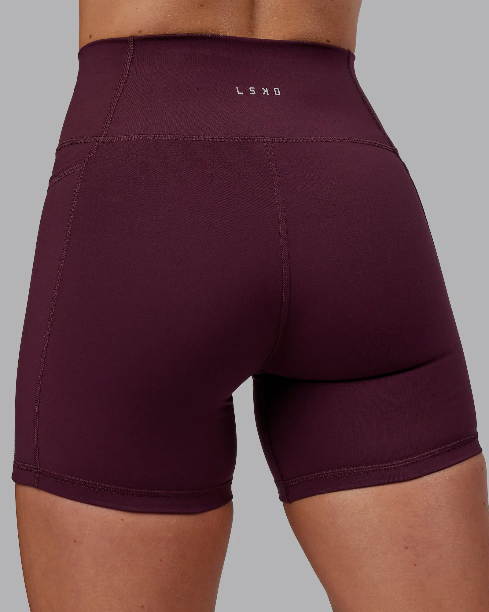 Fusion Ultra High-Rise 6" Short Pockets - Cherry Lacquer sold by LSKD product image thumbnail 4