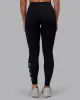 Rep Ultra High-Rise Full Length Legging Pockets - Black-Retro Blue sold by LSKD