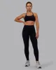 Rep Ultra High-Rise Full Length Legging Pockets - Black-Retro Blue sold by LSKD