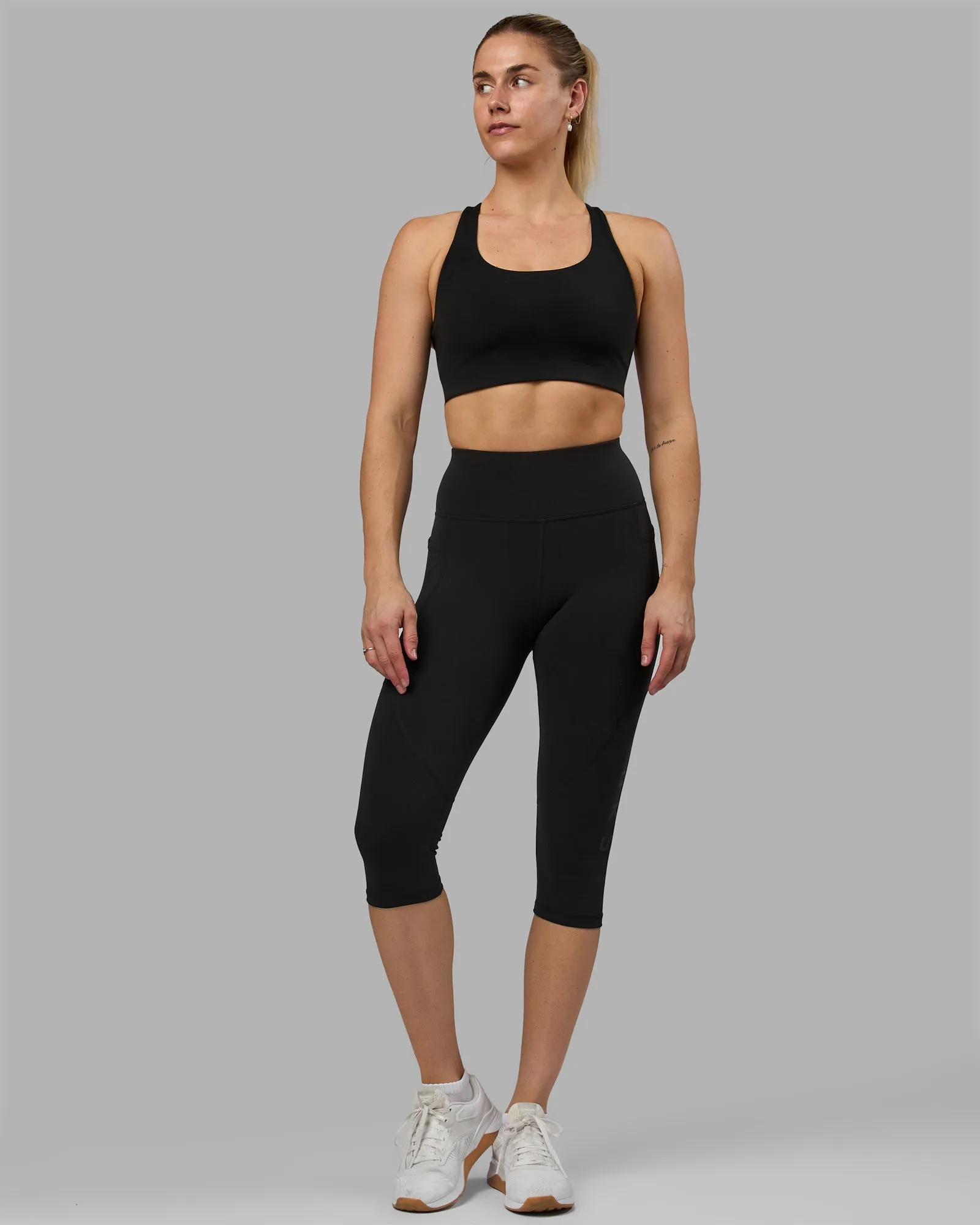 Rep Ultra High-Rise 3/4 Legging Pockets - Black-Black sold by LSKD product image thumbnail 5