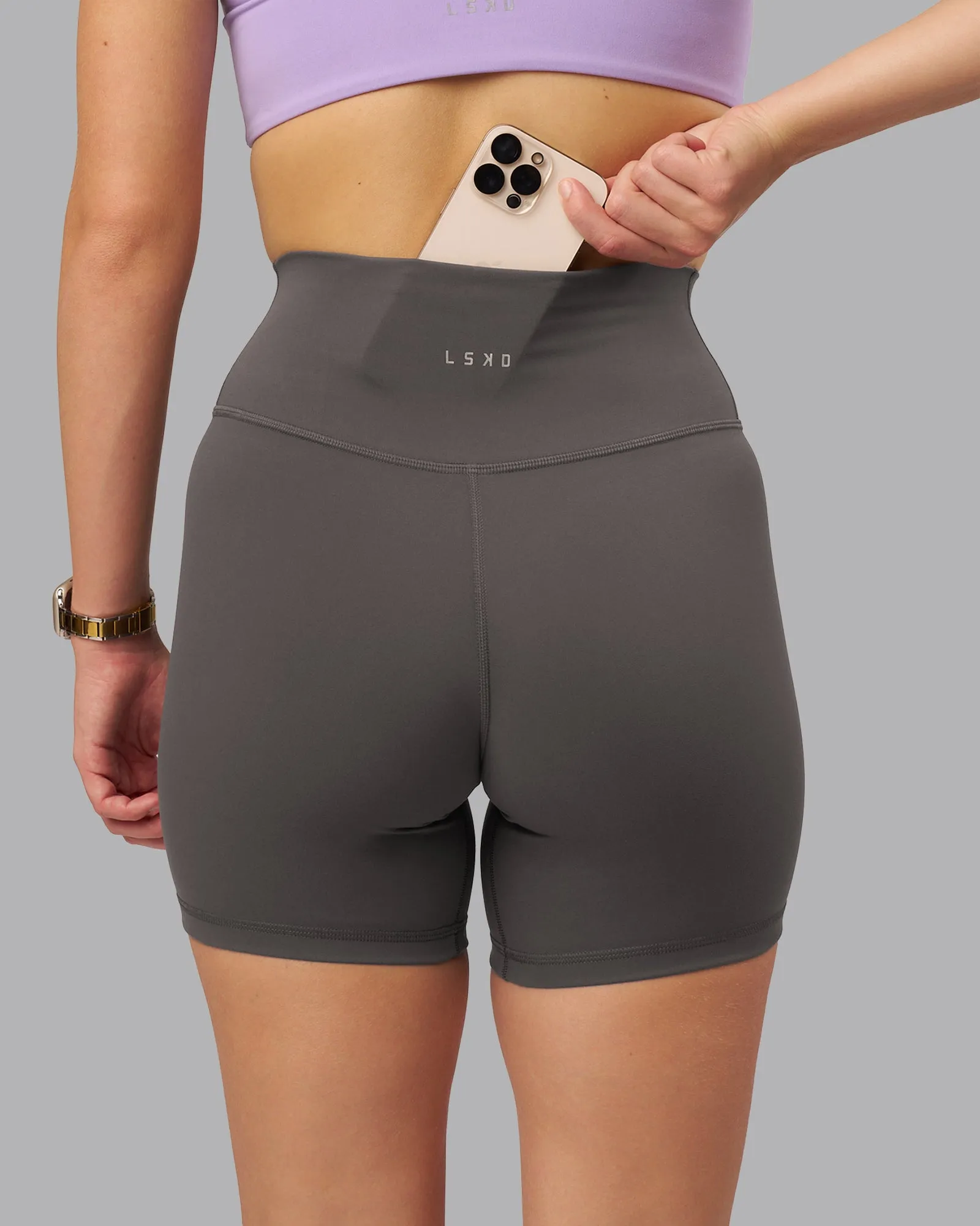 Fusion Ultra High-Rise 6" Short - Dark Storm sold by LSKD product image thumbnail 3