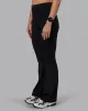 Fusion Ultra High-Rise Flared Petite Legging Pockets - Black sold by LSKD