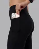 Fusion Ultra High-Rise Flared Petite Legging Pockets - Black sold by LSKD