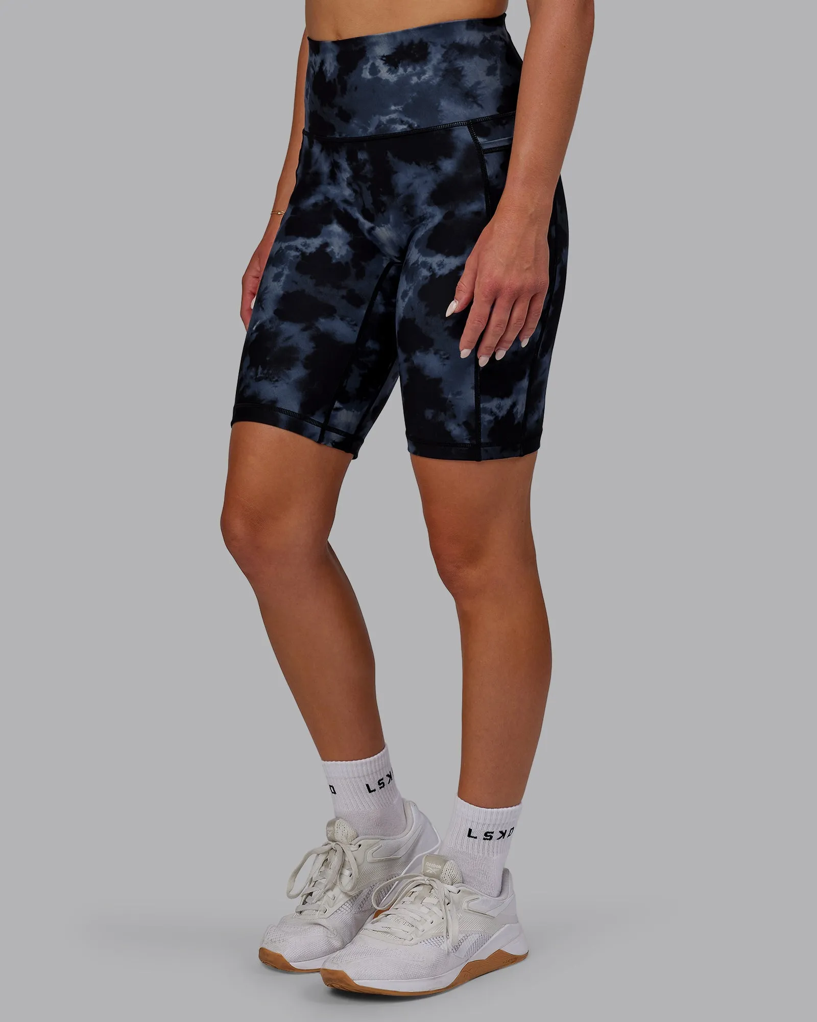 Fusion Ultra High-Rise 9" Short Pockets - Tie Dye-Midnight sold by LSKD
