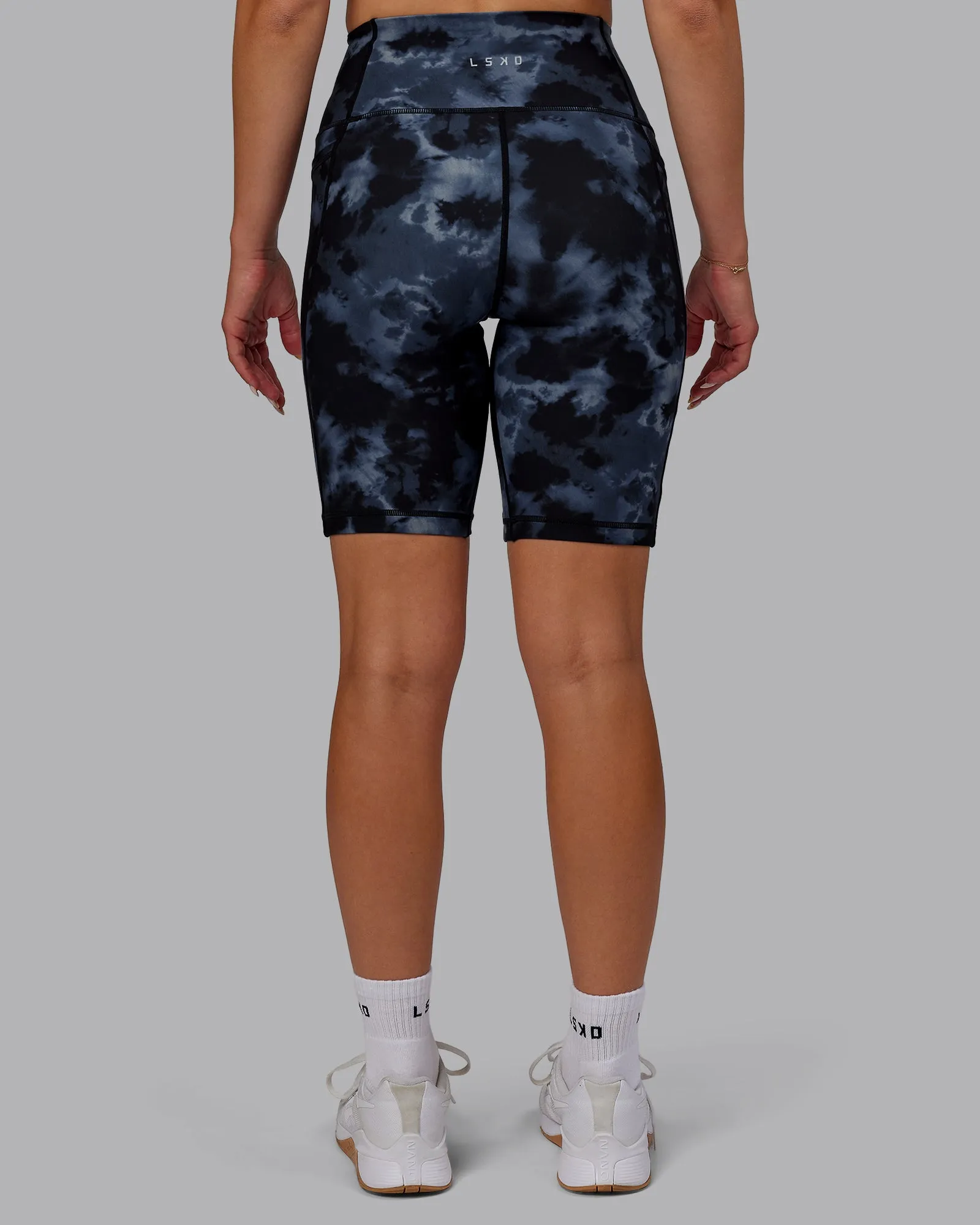 Fusion Ultra High-Rise 9" Short Pockets - Tie Dye-Midnight sold by LSKD product image thumbnail 4