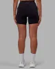 Rep Ultra High-Rise 6" Short Pockets - Black-Fuchsia Pink sold by LSKD