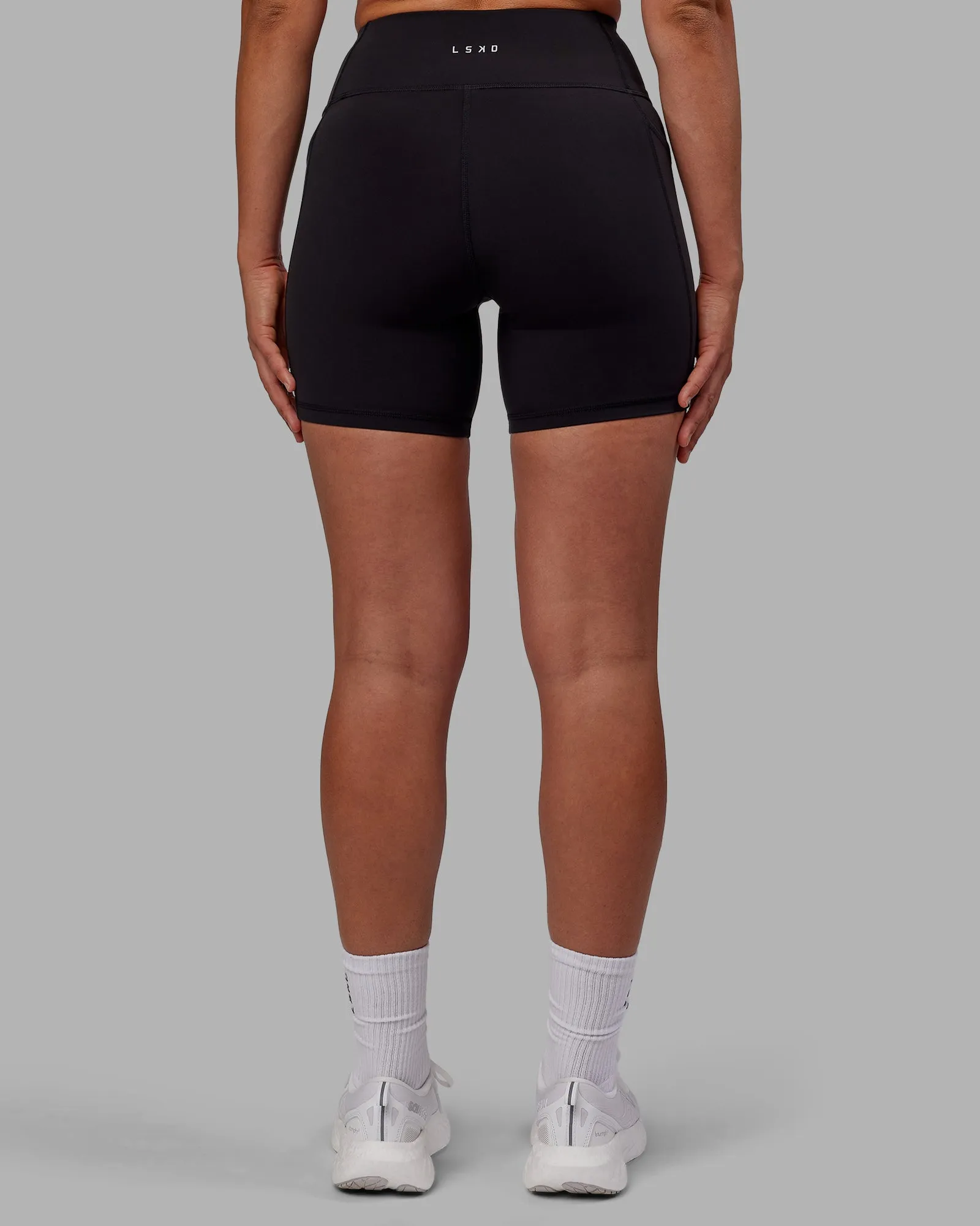 Rep Ultra High-Rise 6" Short Pockets - Black-Fuchsia Pink sold by LSKD product image thumbnail 4