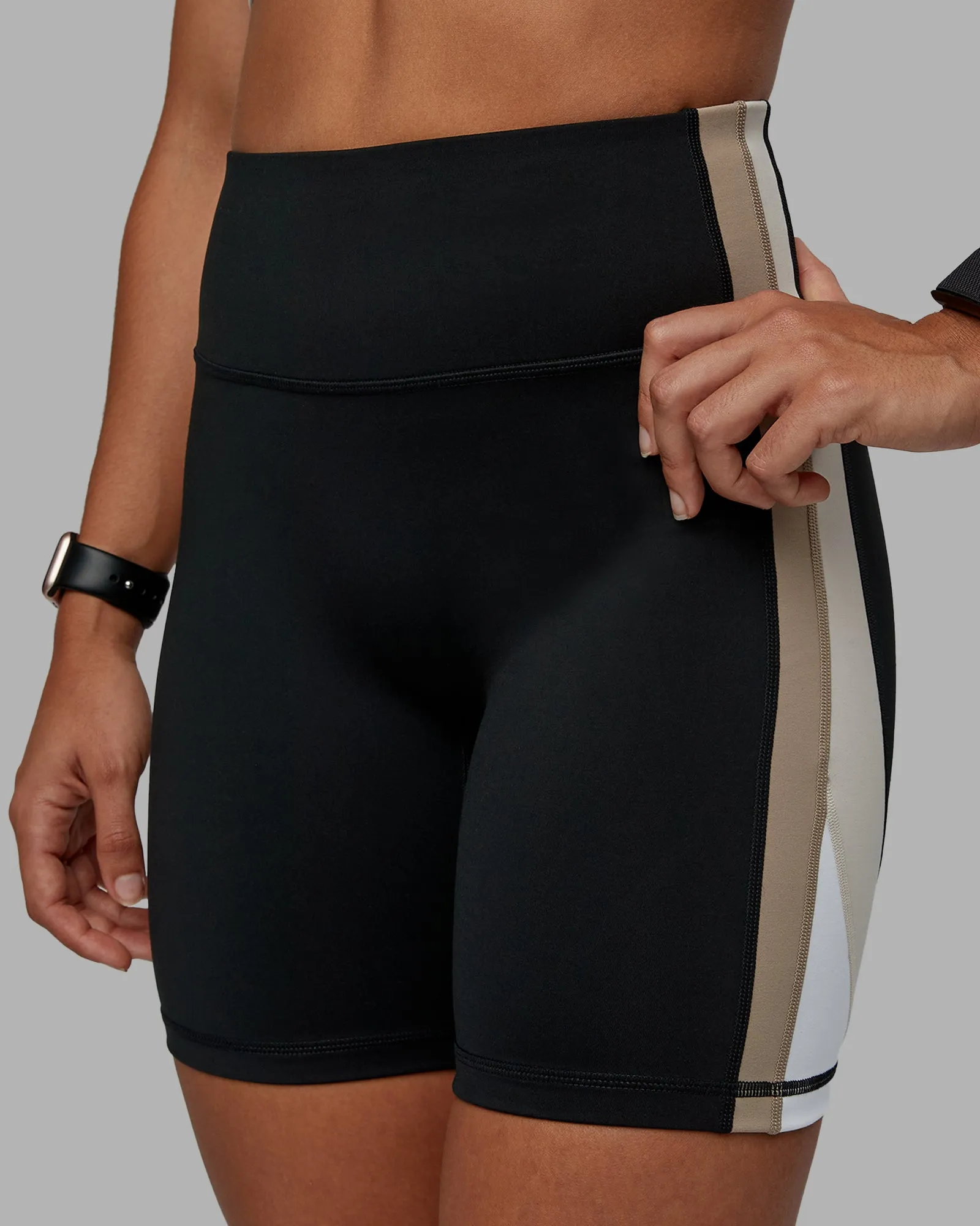 Revitalise Ultra High-Rise 6" Short - Black-Multi sold by LSKD