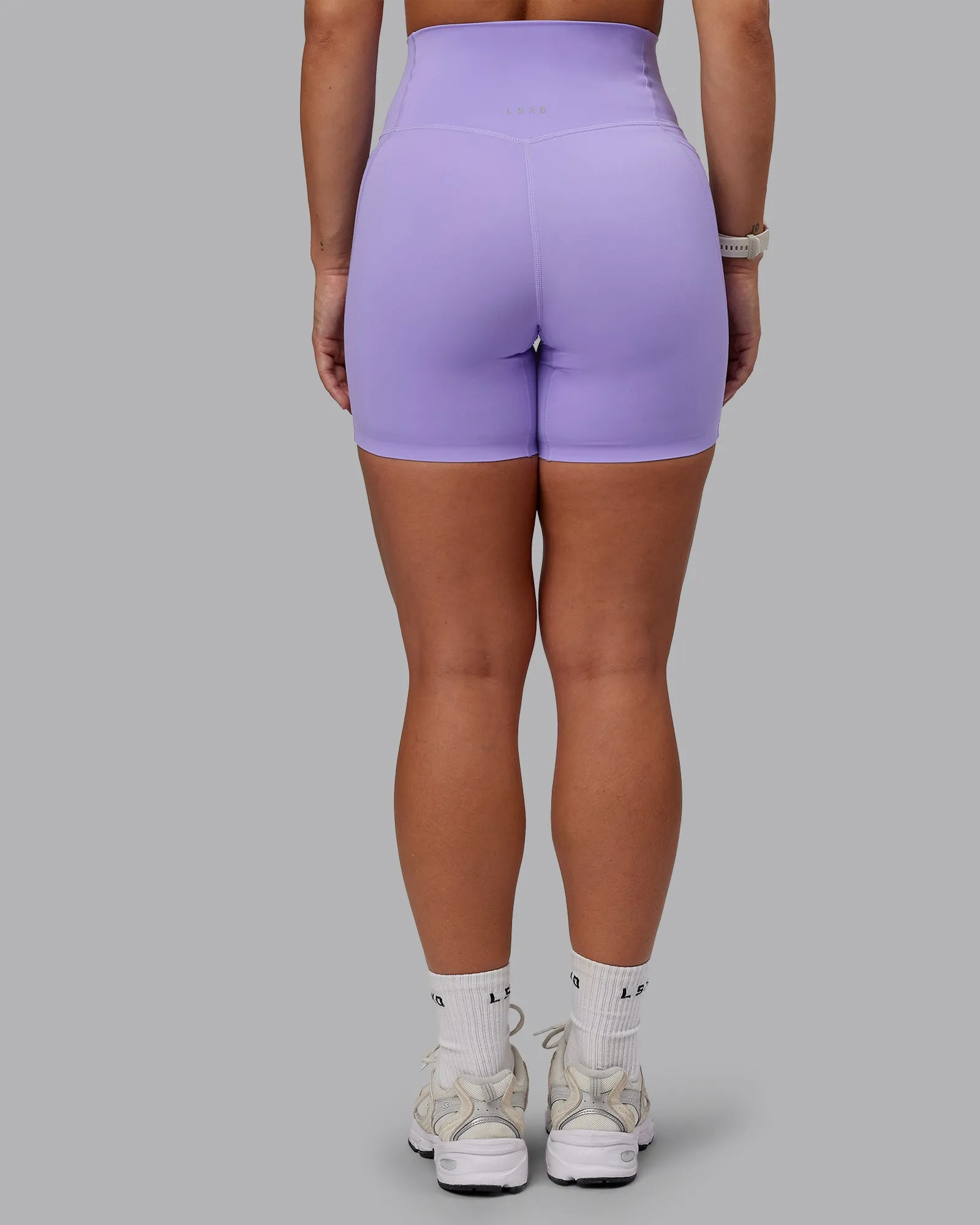Elixir Ultra High-Rise 6" Short Pockets - Violet Ray sold by LSKD product image thumbnail 4