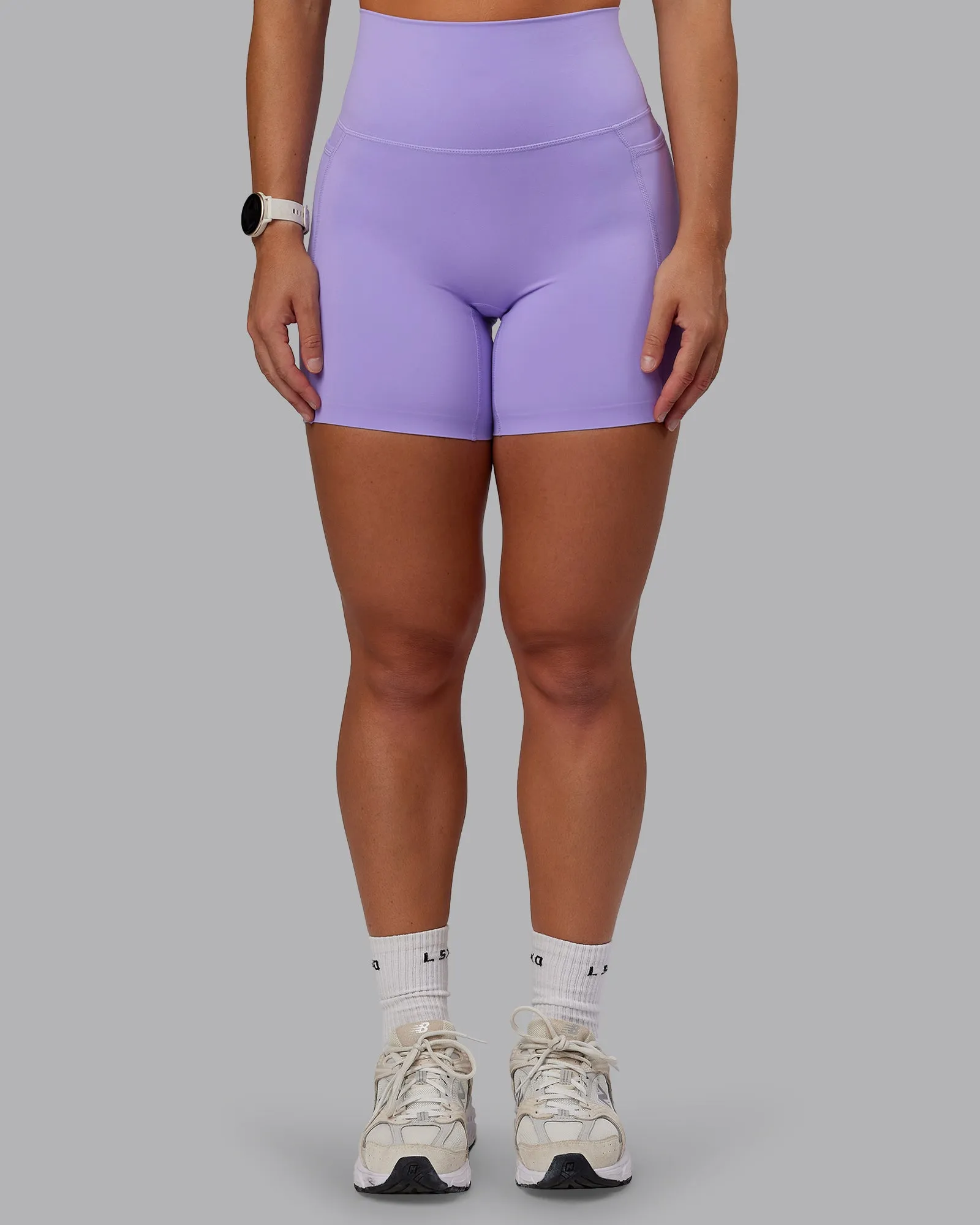 Elixir Ultra High-Rise 6" Short Pockets - Violet Ray sold by LSKD product image thumbnail 2