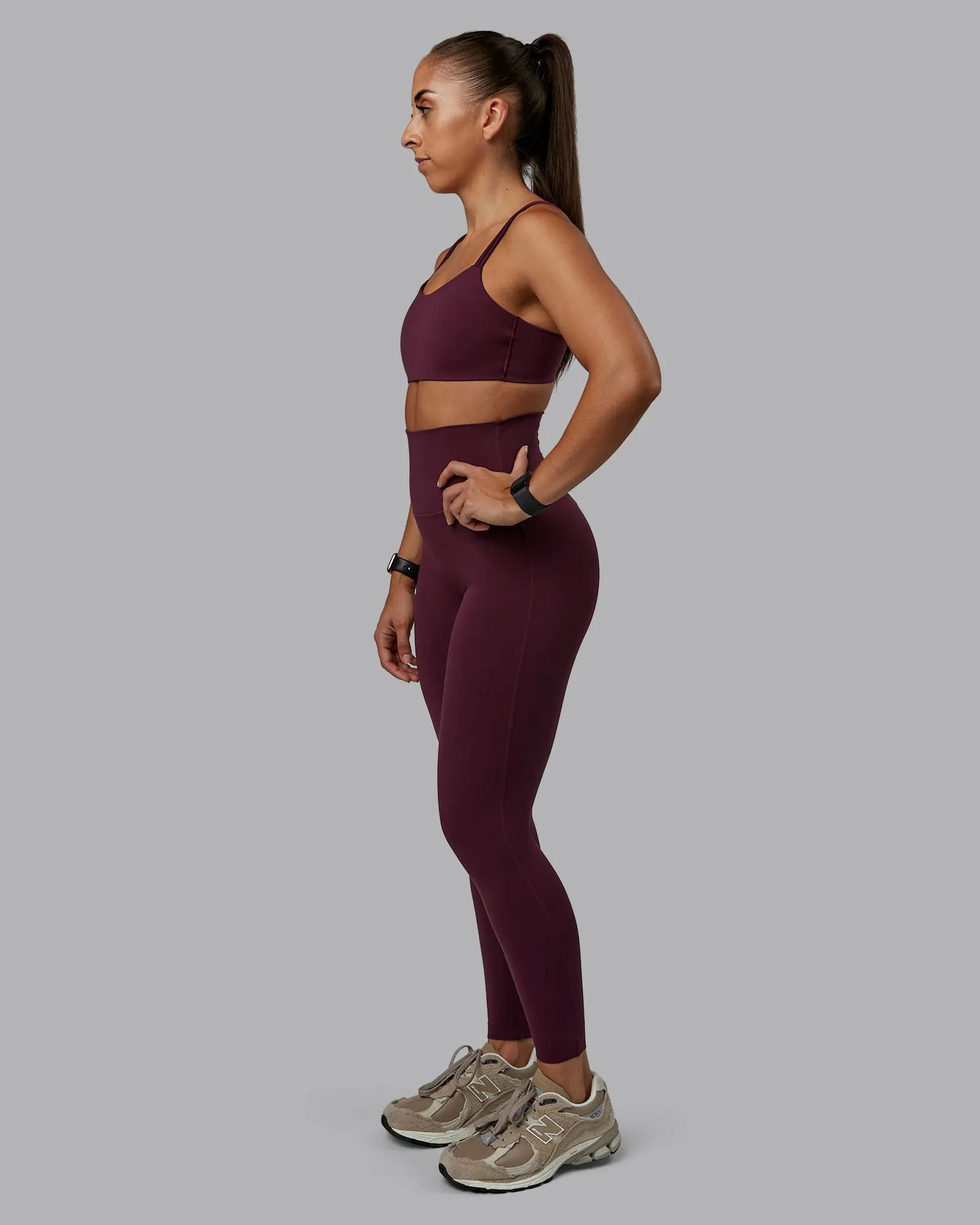 Elixir Ultra High-Rise Full Length Legging - Cherry Lacquer sold by LSKD product image thumbnail 5