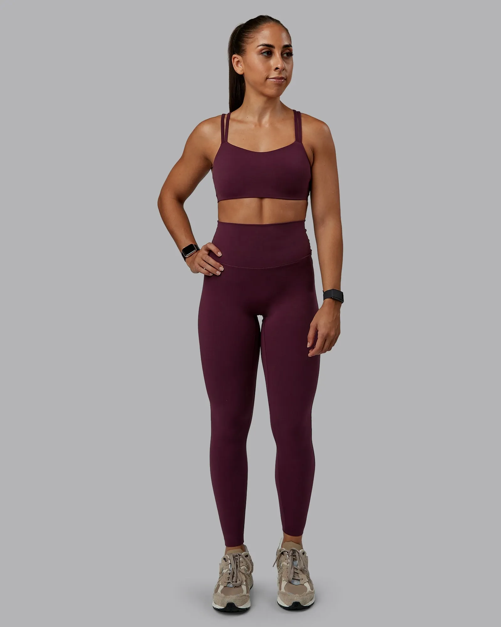 Elixir Ultra High-Rise Full Length Legging - Cherry Lacquer sold by LSKD product image thumbnail 2