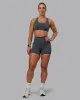 Elixir Ultra High-Rise 4" Short Pockets - Dark Storm sold by LSKD