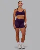 Elite High-Rise 4" Short Pockets - Deep Purple sold by LSKD