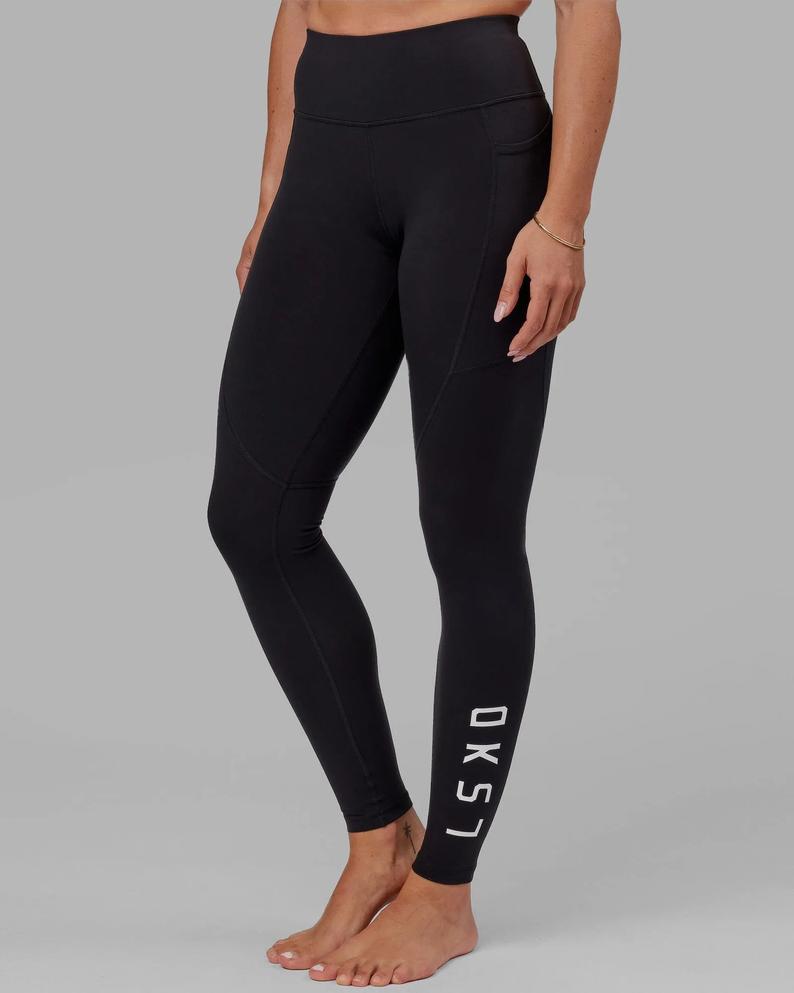 Rep Ultra High-Rise Tall Legging Pockets - Black-White sold by LSKD product image thumbnail 2