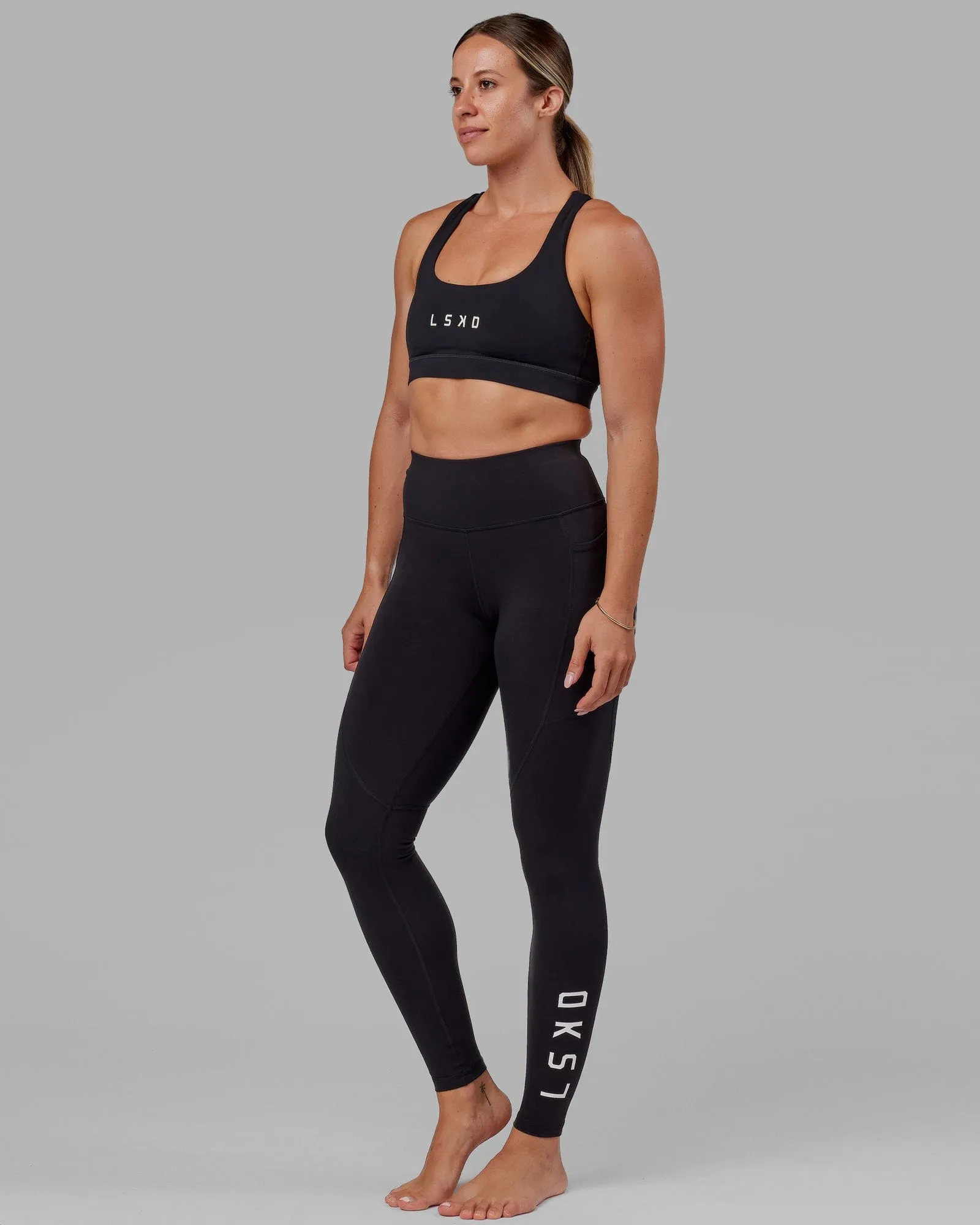 Rep Ultra High-Rise Tall Legging Pockets - Black-White sold by LSKD product image thumbnail 3