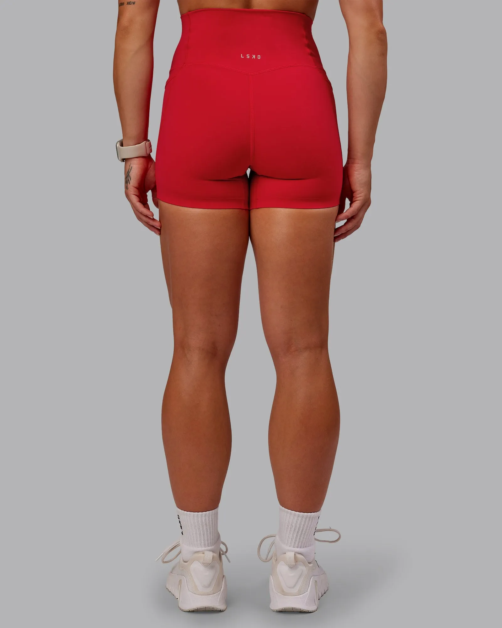 Elixir Ultra High-Rise 4" Short Pockets - Flame sold by LSKD product image thumbnail 4