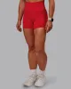 Elixir Ultra High-Rise 4" Short Pockets - Flame sold by LSKD